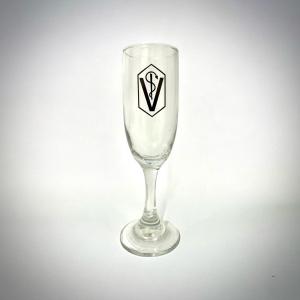 Taça Espumante de Vidro Vidro  Diversas Cores  Éstampado 